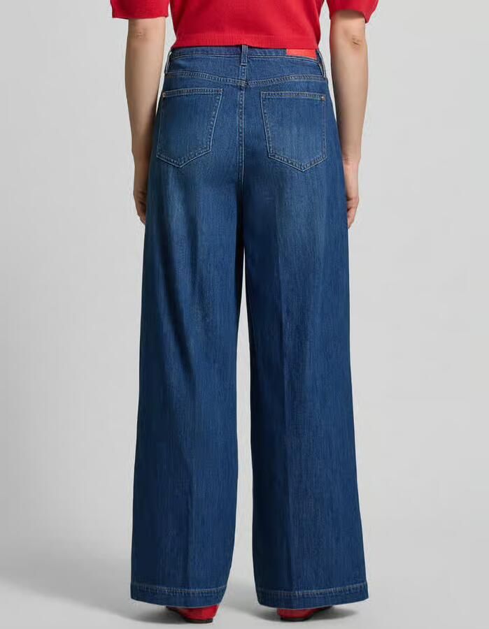 Comma wide leg jeans medium blue denim - Foto 4
