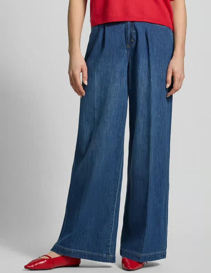 Comma wide leg jeans medium blue denim - Foto 5