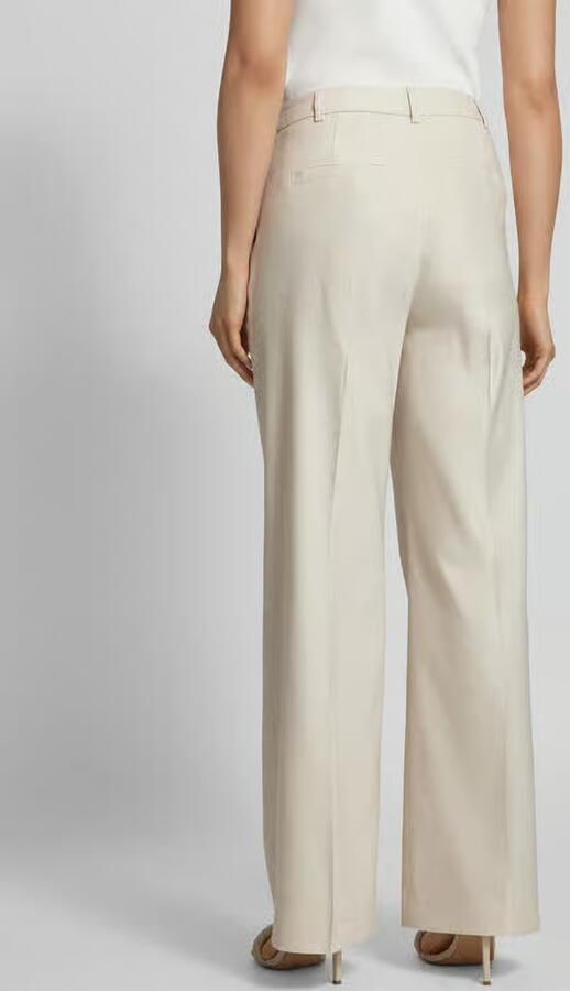 Comma Wide leg stoffen broek met bandplooien