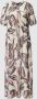 Comma Loose fit maxi-jurk met tunnelkoord en pofmouwen - Thumbnail 1