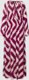 Comma maxi jurk met all over print roze aubergine - Thumbnail 2