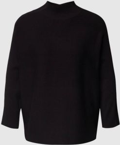 Comma Shirt met lange mouwen in riblook