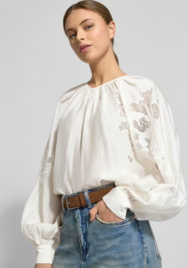 Copenhagen Muse Blouse van lange mouwen van lyocellmix model 'MOLLY'