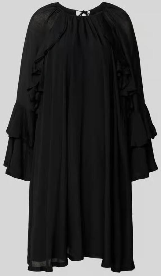 Copenhagen Muse Knielange jurk van viscosemix model 'NORMA'