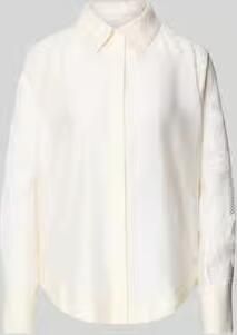 Cph Muse Relaxed fit blouse met kant en verborgen knoopsluiting - Foto 5