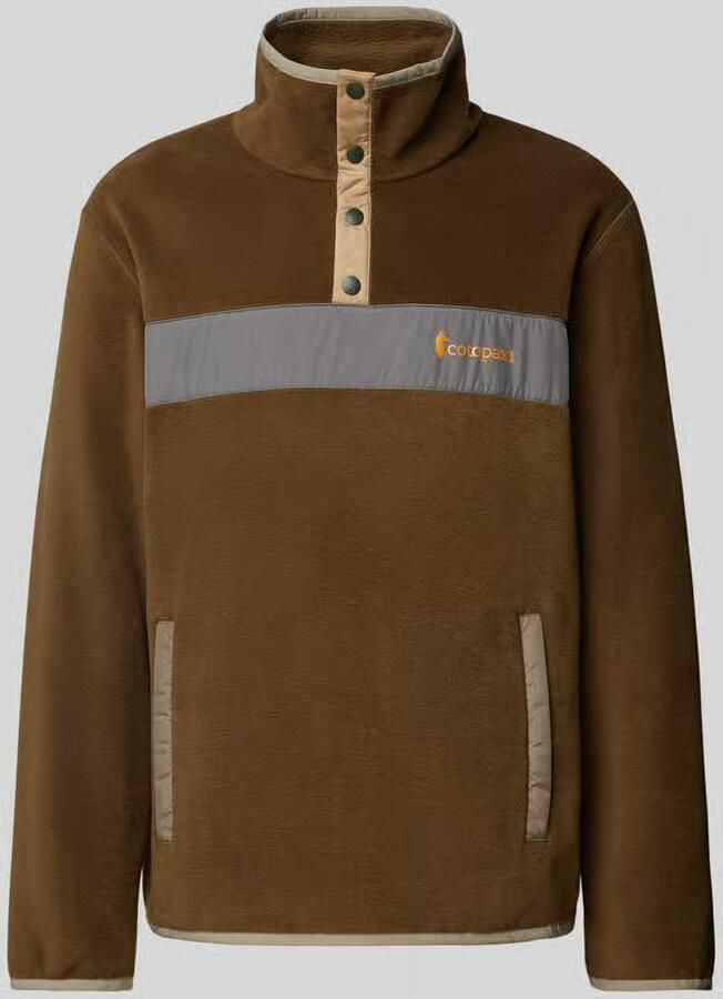 Cotopaxi Regular fit schipperstrui met korte drukknoopsluiting model 'TECA'