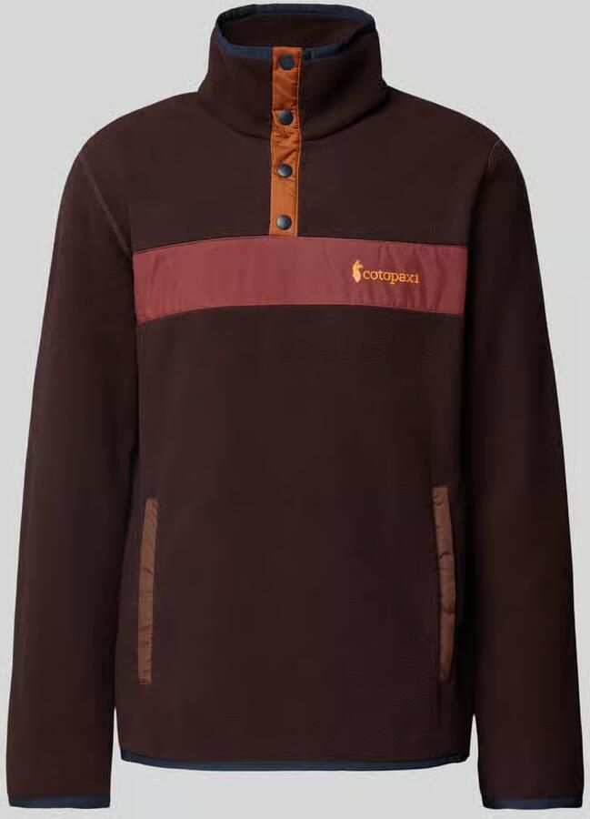 Cotopaxi Regular fit schipperstrui met korte drukknoopsluiting model 'TECA'