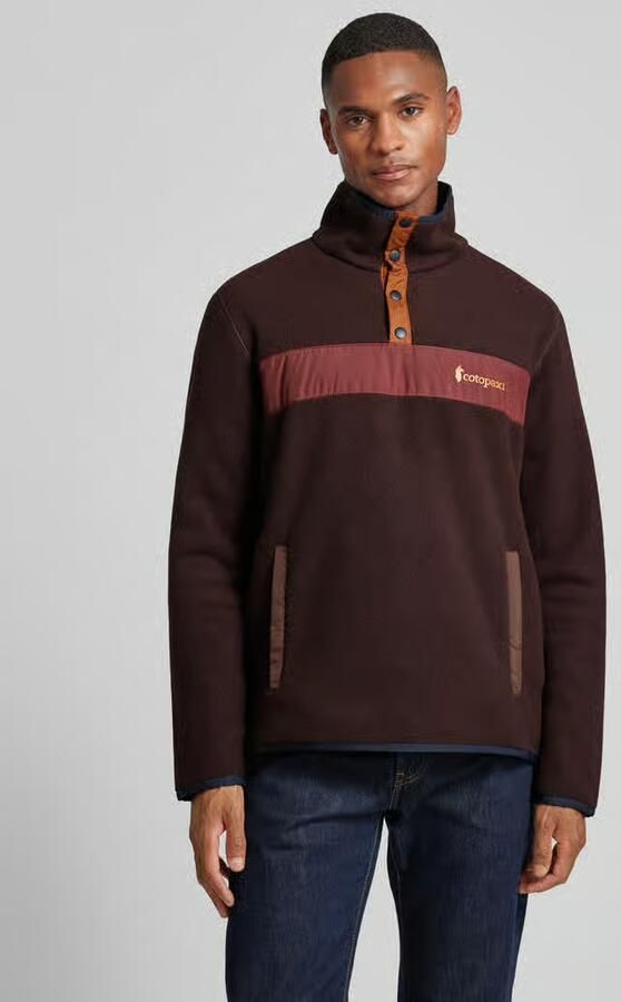 Cotopaxi Regular fit schipperstrui met korte drukknoopsluiting model 'TECA' - Foto 3