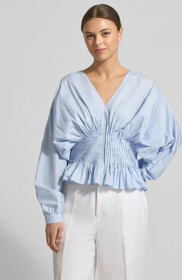 COPENHAGEN MUSE Dames Blouses Cmpoplin-blouse Lichtblauw - Foto 7