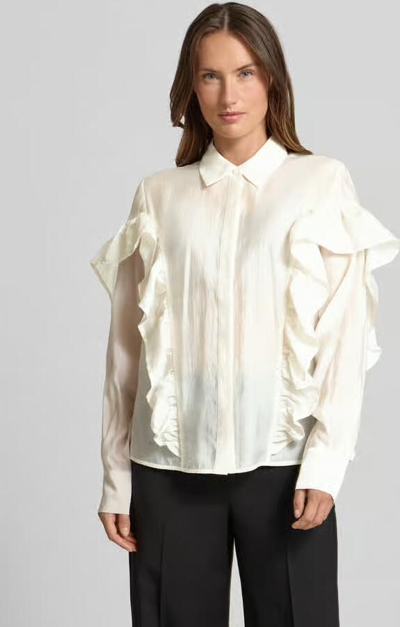 Copenhagen Muse Blouse met volants en overhemdkraag model 'MOLLY' - Foto 2