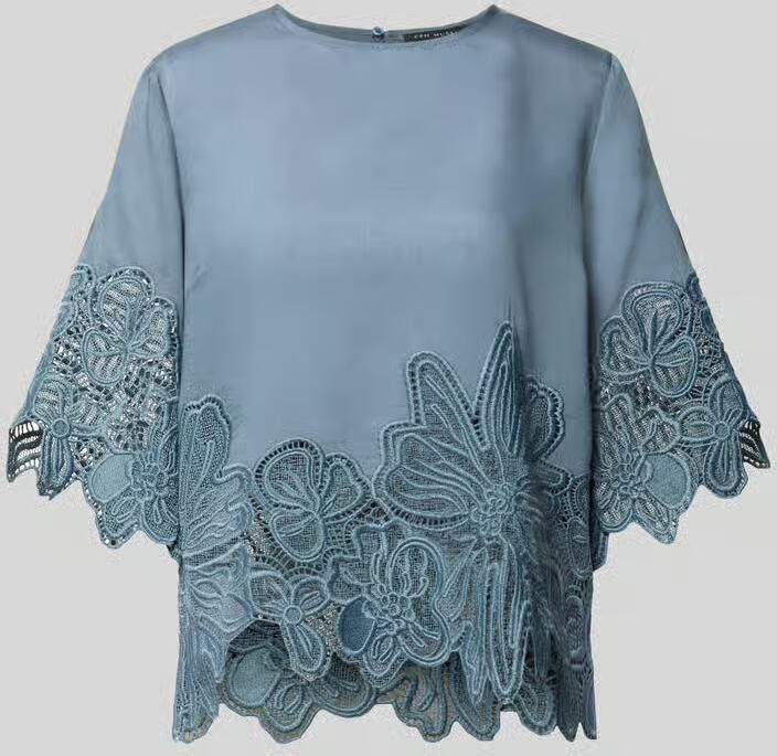 Cph Muse Blouses T-shirt van lyocellmix met kant model 'MOLLY' - Foto 2