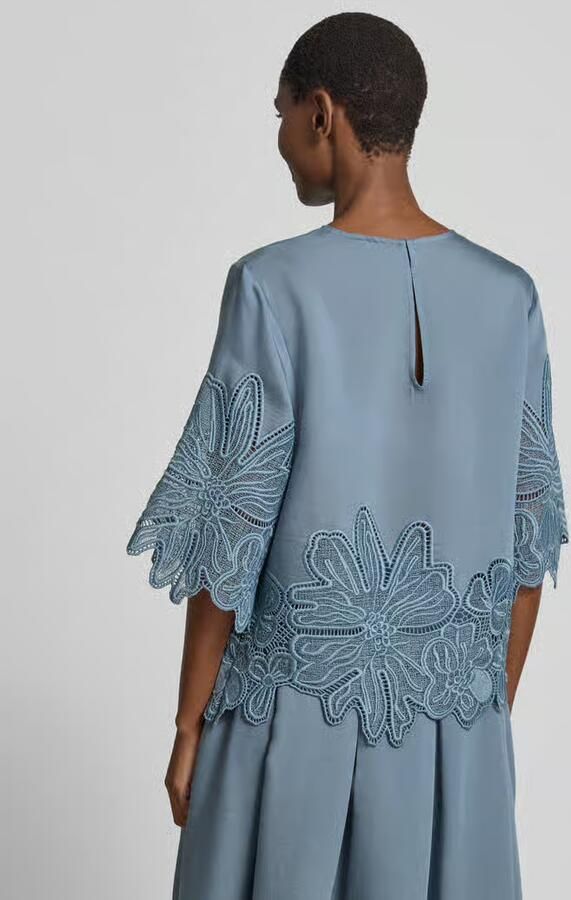 Cph Muse Blouses T-shirt van lyocellmix met kant model 'MOLLY' - Foto 3
