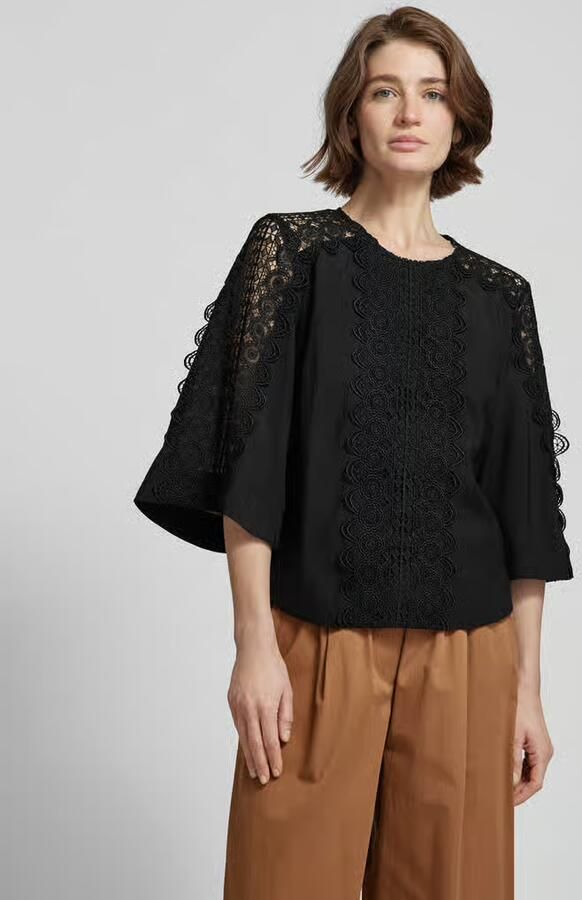 Copenhagen Muse Blouseshirt van lyocellmix van gehaakt kant - Foto 4