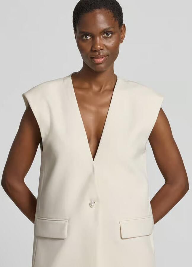 Cph Muse Bodywarmer met V-hals en klepzakken