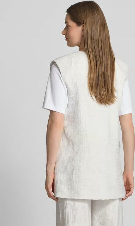 Cph Muse Gilet met V-hals en klepzakken model 'BRIE'