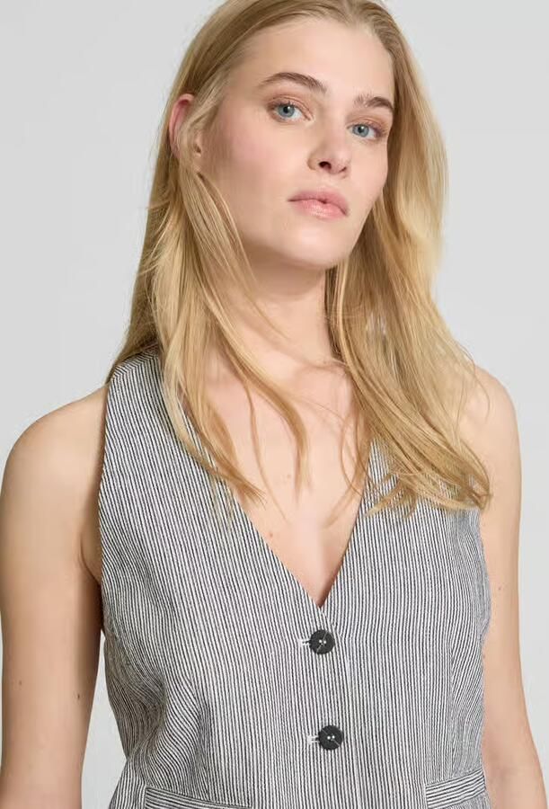 Copenhagen Muse Gilet met V-hals model 'EMILY'
