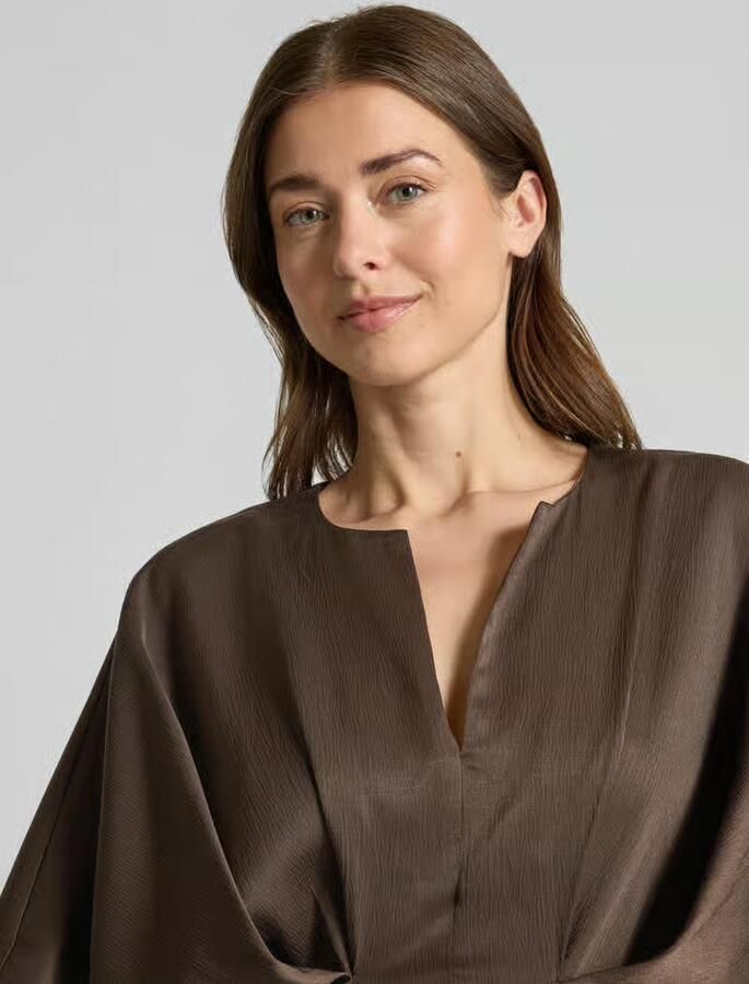 Cph Muse Knie-lange jurk met viscose model 'VIANNA'