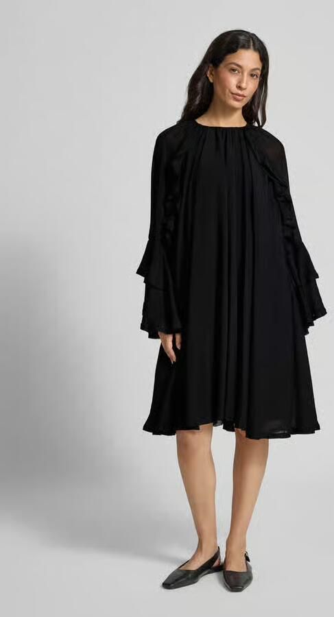 Cph Muse Knielange jurk van viscosemix model 'NORMA' - Foto 3
