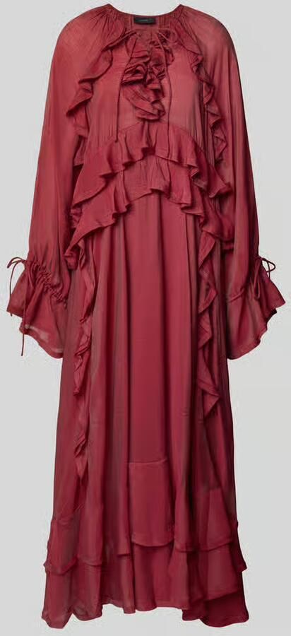 Cph Muse Maxi-jurk met ruches model 'NORMA'