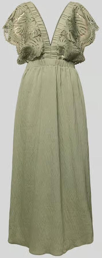 Cph Muse midi-jurk met opengewerkte borduursels model 'Cole' - Foto 2