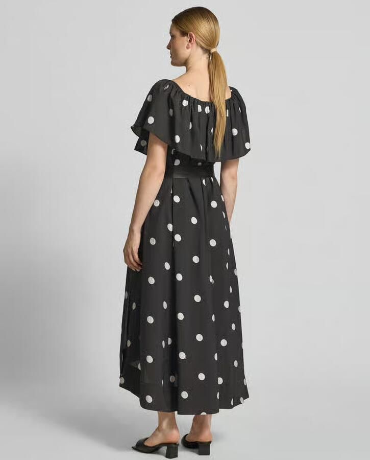 Cph Muse midi-jurk met riem en carmenhals model 'FIE' - Foto 2