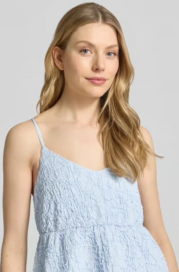 Cph Muse midi-jurk met structuurpatroon model 'CRISTINA'