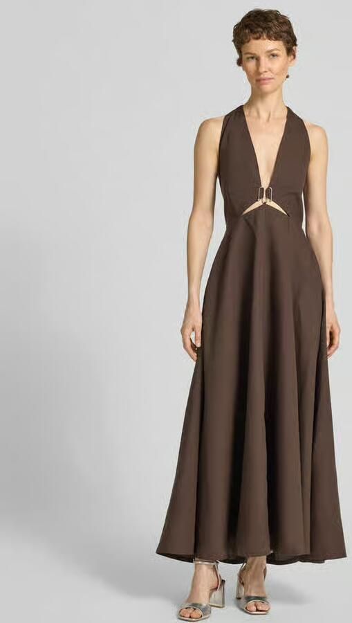 Cph Muse midi-jurk van lyocellmix met cut-out model 'Natu'