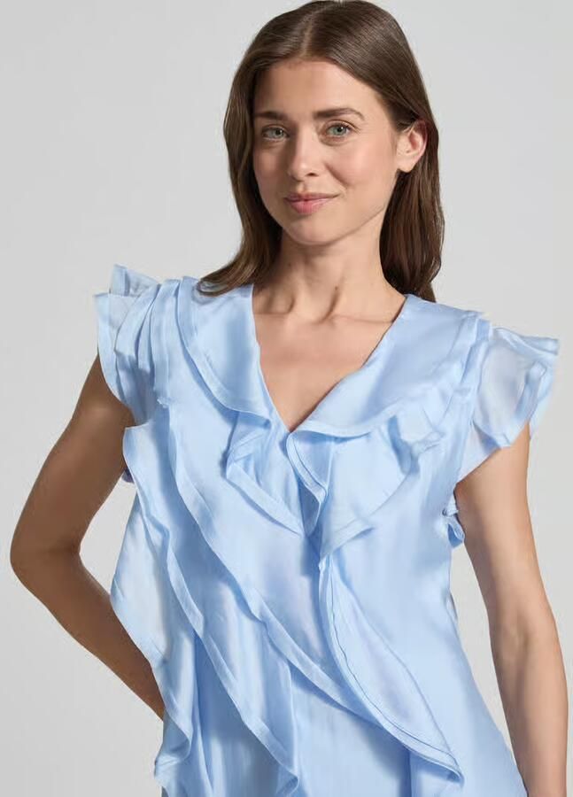 Cph Muse Midijurk van lyocellmix met ruches model 'MOLLY' - Foto 5