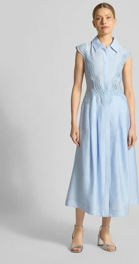 Cph Muse Overhemdjurk van modalmix met kant model 'COLE' - Foto 3