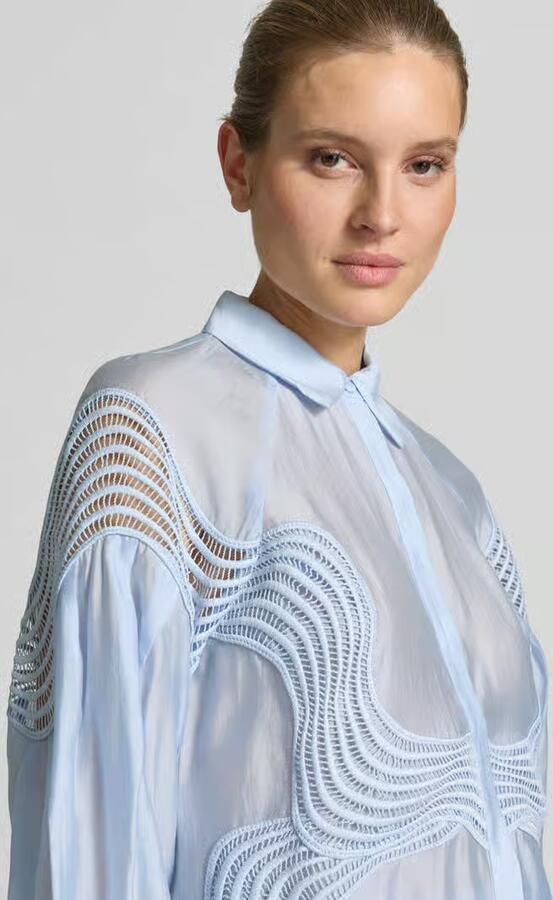 Cph Muse regular fit blouse met verborgen knoopsluiting model 'MOLLY'