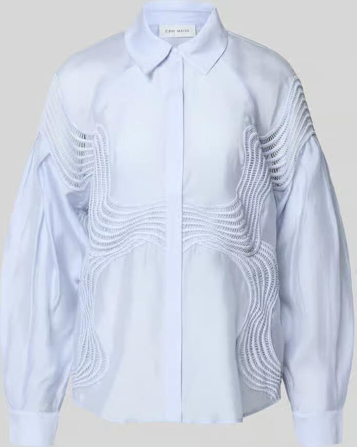 Cph Muse regular fit blouse met verborgen knoopsluiting model 'MOLLY' - Foto 2
