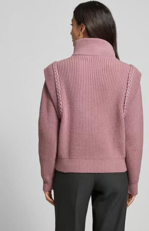 Copenhagen Muse Gebreide pullover met opstaande kraag en ritssluiting model 'YARI'
