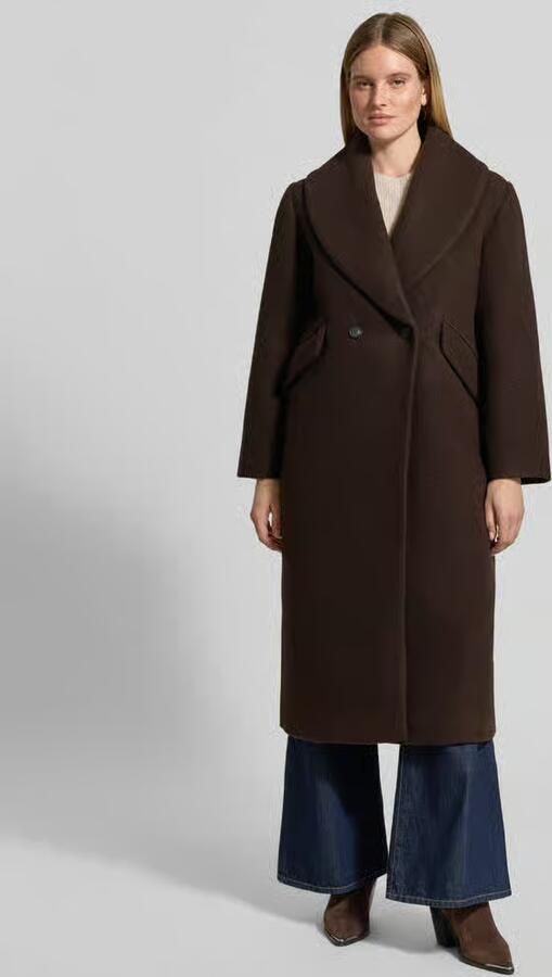 Cph Muse Regular fit lange jas van wolmix model 'FOUZ' - Foto 6
