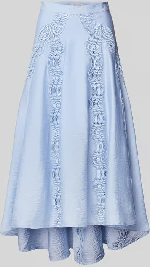 Cph Muse regular fit midirok met gaatjesmotief model 'Cole' - Foto 2