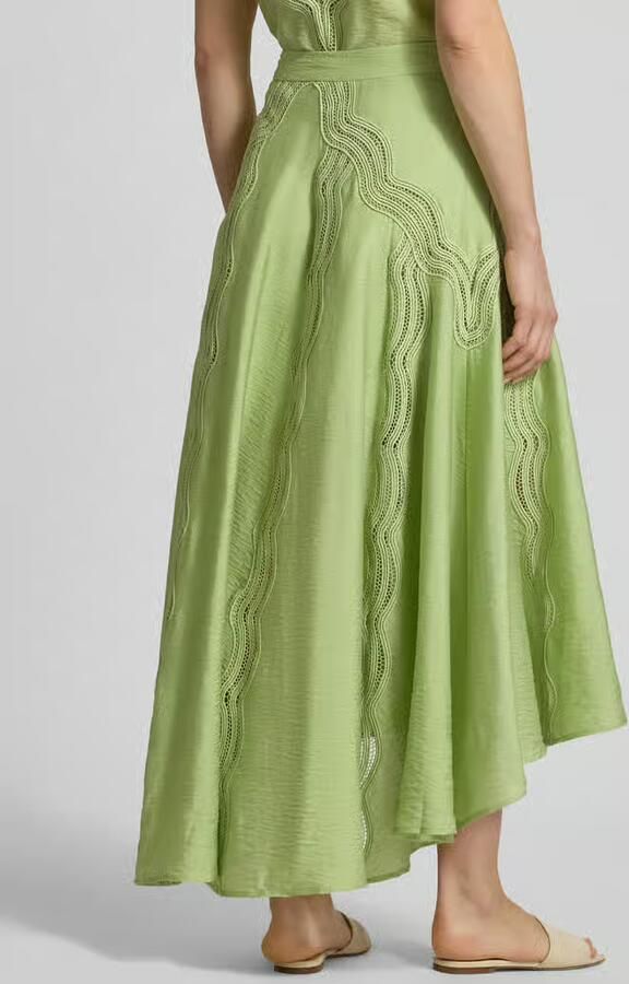 Cph Muse regular fit midirok met gaatjesmotief model 'Cole' - Foto 2