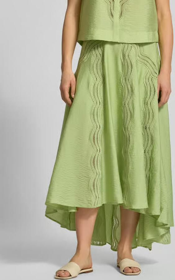 Cph Muse regular fit midirok met gaatjesmotief model 'Cole' - Foto 3