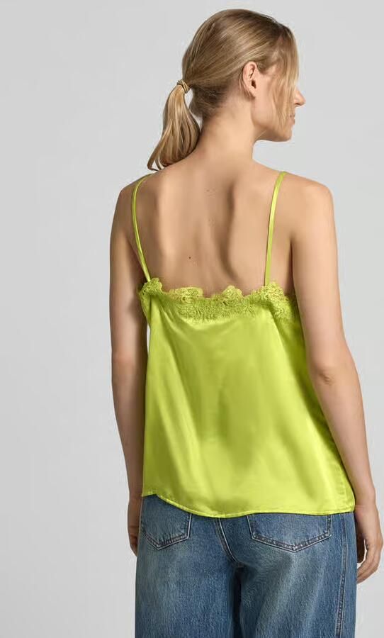 Cph Muse Regular fit top van viscosemix met zijde-aandeel model 'Silia'
