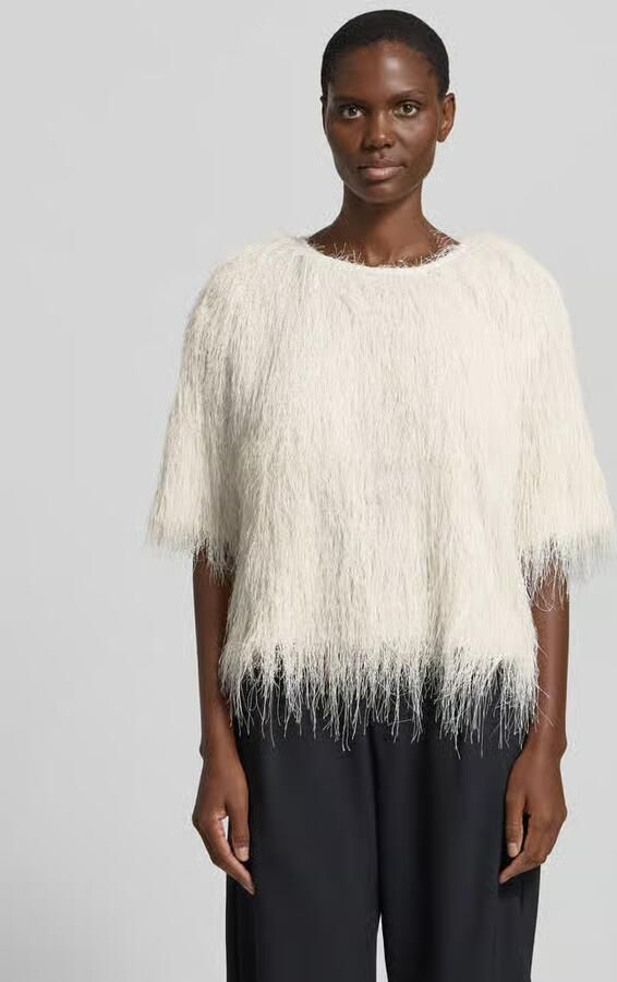 Cph Muse T-shirt met franjes model 'FALLON' - Foto 3