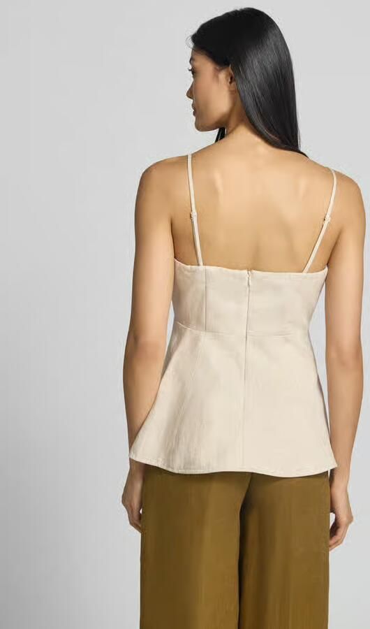 Cph Muse Top van lyocell-mix met linnen en viscose model 'Teni' - Foto 3