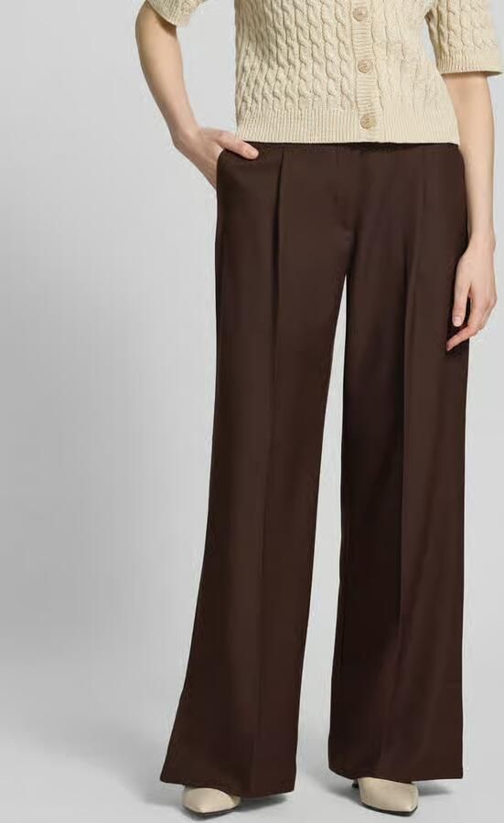 Cph Muse Wide leg broek met persplooien model 'RAVNA' - Foto 3