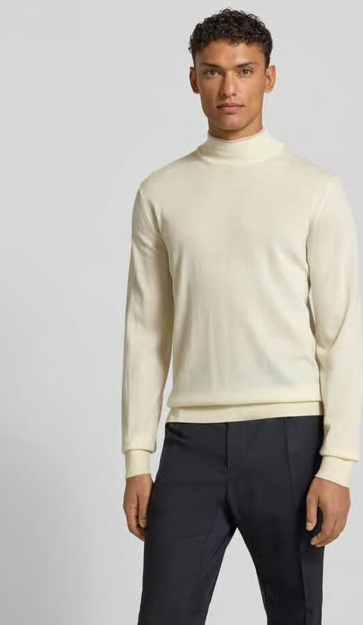 CRUNA Gebreide pullover van zuivere wol - Foto 2