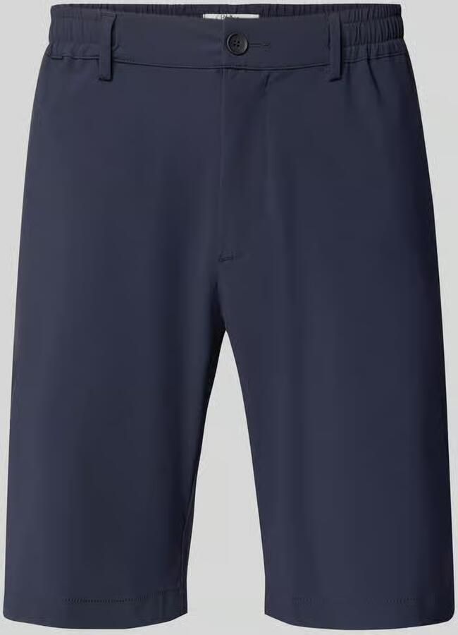 CRUNA Korte straight fit broek met elastische band