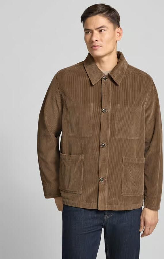 Cruna Regular fit overhemdjack van corduroy model 'St.Honoré'