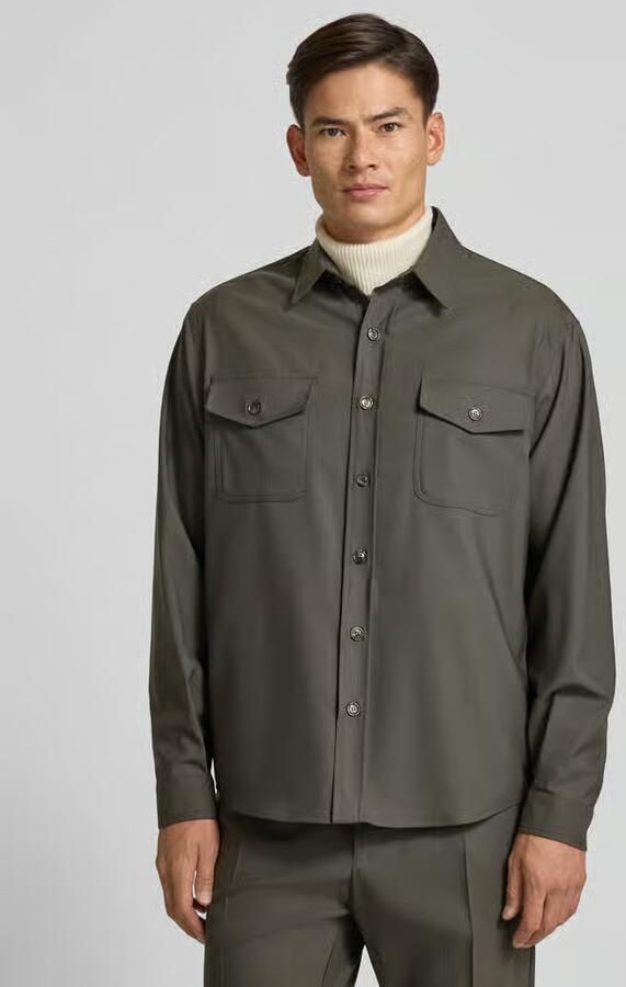 CRUNA Regular fit overhemdjack met borstzakken model 'Osaka' - Foto 2
