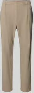 Cruna slim fit broek met paspelzakken op het zitvlak