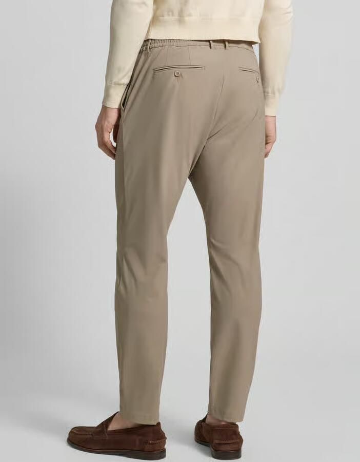 Cruna slim fit broek met paspelzakken op het zitvlak - Foto 2