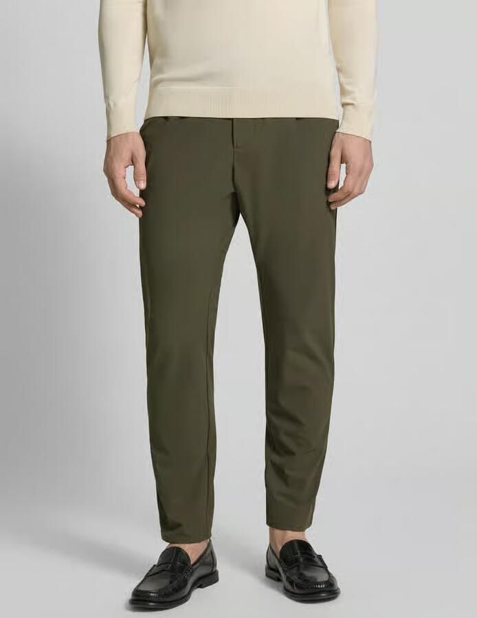 Cruna slim fit broek met paspelzakken op het zitvlak - Foto 2