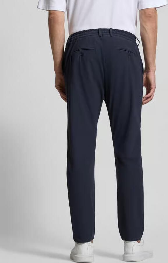 Cruna slim fit broek met paspelzakken op het zitvlak - Foto 2