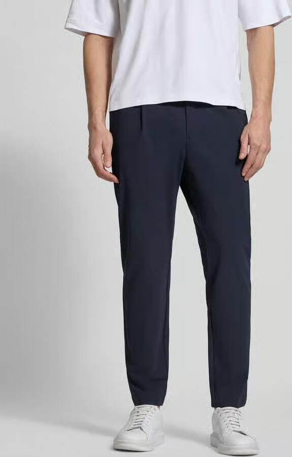 Cruna slim fit broek met paspelzakken op het zitvlak - Foto 3