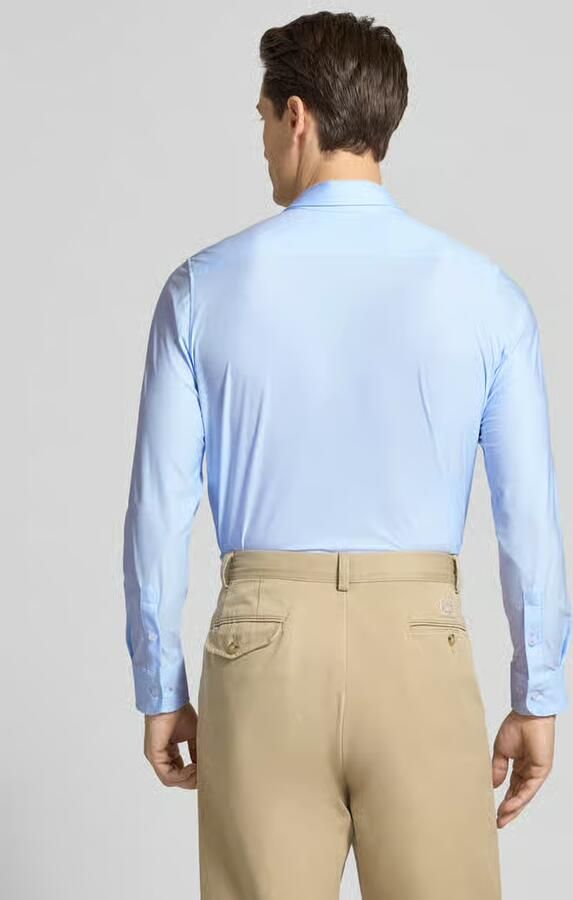 CRUNA Slim fit zakelijk overhemd met knoopsluiting